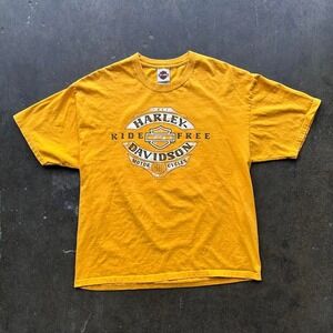 Men's Harley Davidson Mackinaw Island Michigan Graphic T-shirt Size XL